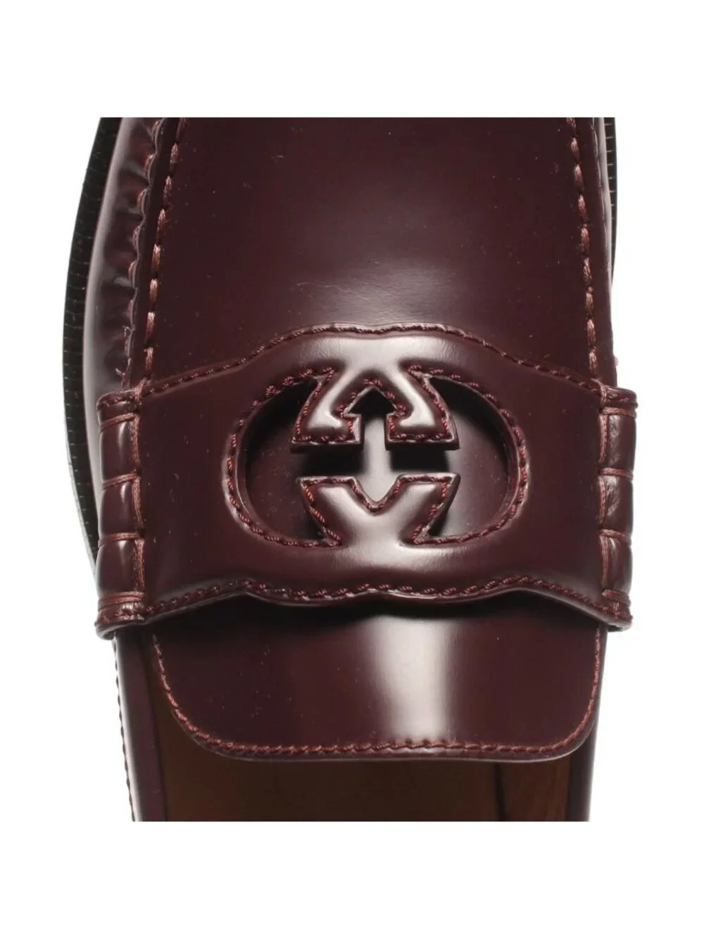 Gucci Loafers Interlocking 738470 Men's SIZE 8 1 2